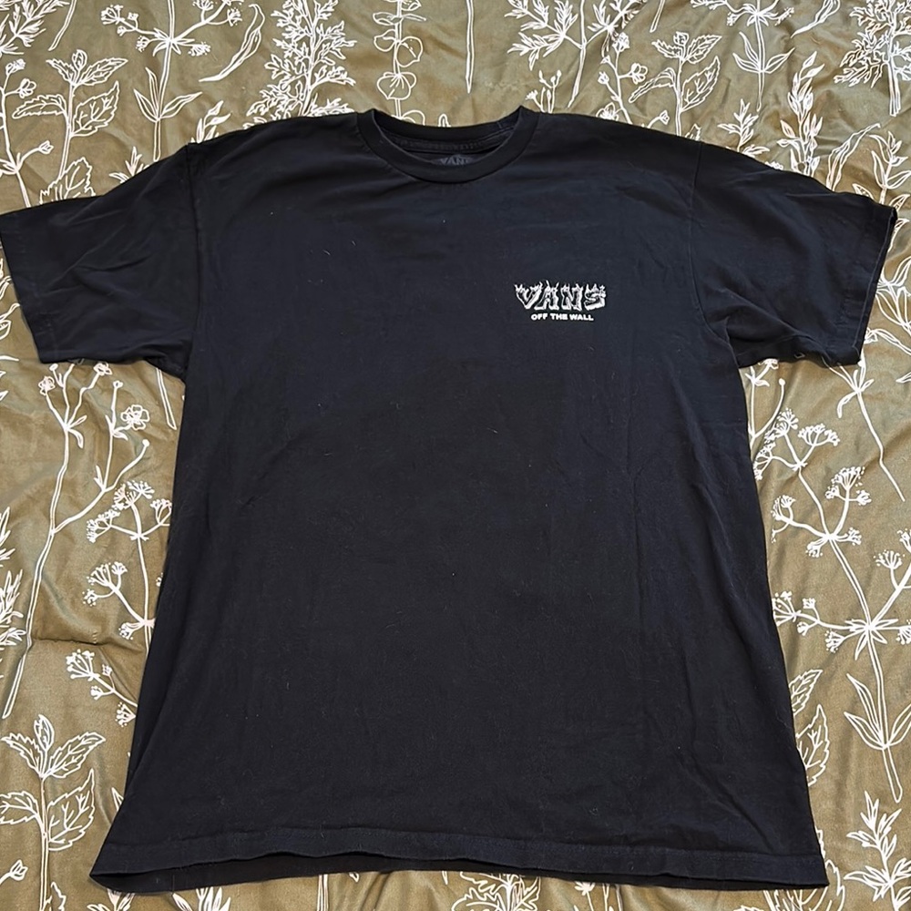 Vans Black Short Sleeve Tee Classic Crew Neck